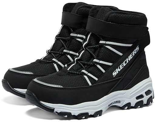 (JR) スケッチャーズあったか冬ブーツ (黒/白) 660092L-BKW Shop (JR) スケッチャーズあったか冬ブーツ (黒/白) 660092L-BKW