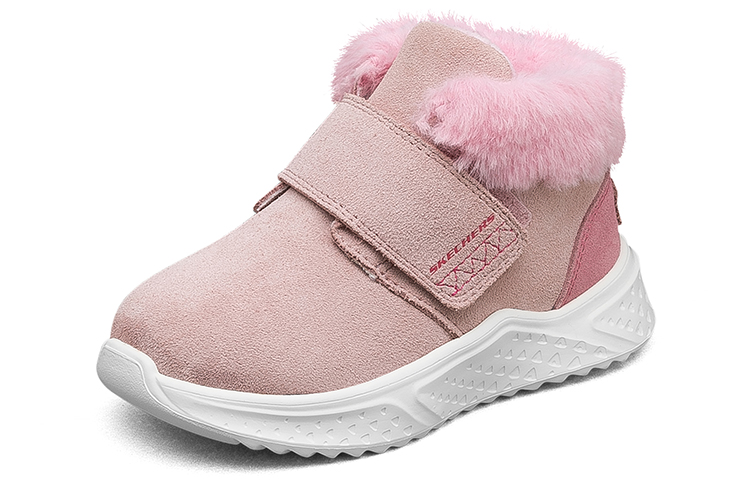 Lookbook (Youth) Skechers Winter Comfy Boots 'Pink White' 664194N-LTPK