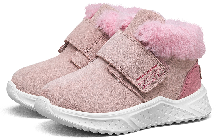 Shop (Youth) Skechers Winter Comfy Boots 'Pink White' 664194N-LTPK