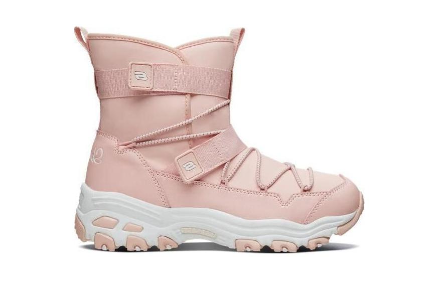 Order 大童 Skechers 舒適休閒 防滑耐磨 中筒 兒童靴子 粉色