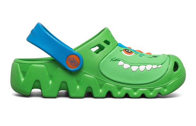 Order (Youth) Skechers Zaggle 'Green Cut-Out Sandal' 400074L-GRBL