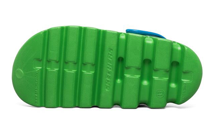 Purchase (Youth) Skechers Zaggle 'Green Cut-Out Sandal' 400074L-GRBL