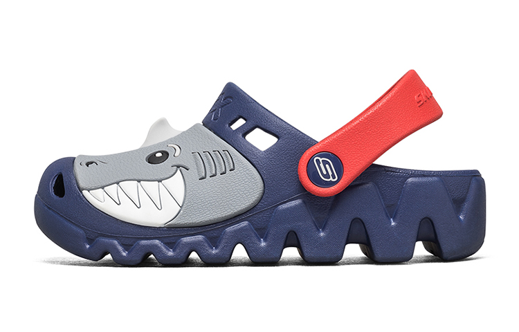 (Youth) Skechers Zaggle Clog 'Navy Blue Red' 400074L-NVRD