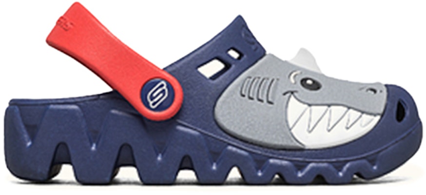 (Youth) Skechers Zaggle Clog 'Navy Blue Red' 400074L-NVRD Order (Youth) Skechers Zaggle Clog 'Navy Blue Red' 400074L-NVRD
