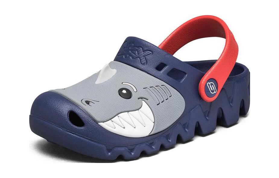 Lookbook (Youth) Skechers Zaggle Clog 'Navy Blue Red' 400074L-NVRD