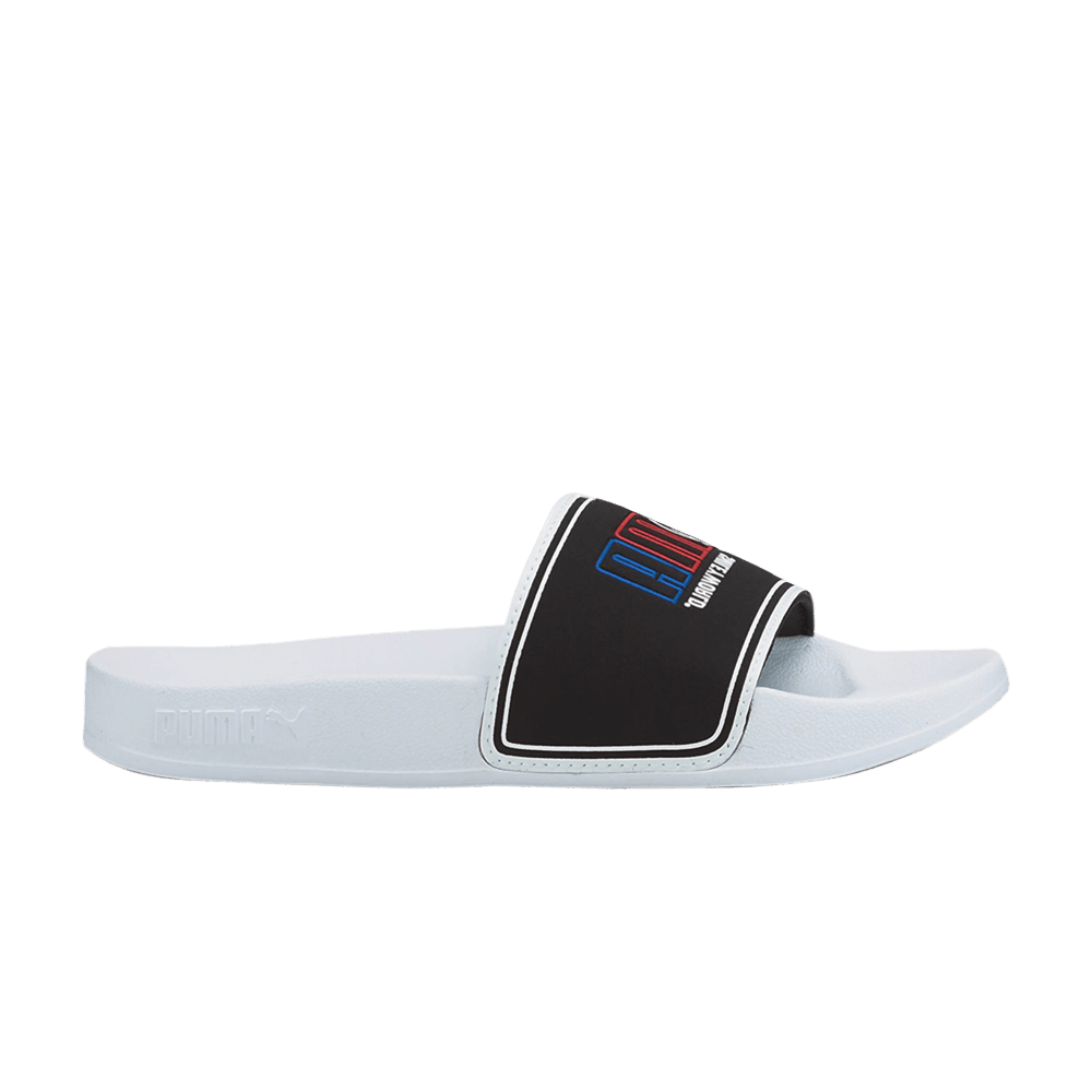 Buy （青年）SmileyWorld x Puma Leadcat 2.0 拖鞋 '白色 黑色' 384495-01