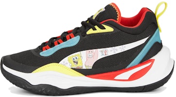 (Youth) Spongebob Squarpants x Puma Play Maker Sneaker 'Puma Black/Puma White/Celandine/Hero Blue' 391186-01 (Youth) Spongebob Squarpants x Puma Play Maker Sneaker 'Puma Black/Puma White/Celandine/Hero Blue' 391186-01