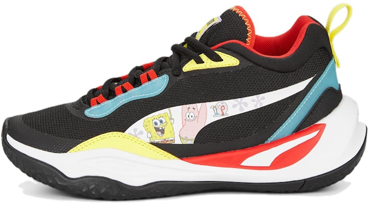 (JR) Spongebob Squarpants x Puma Play Maker Sneaker 'Hitam/Putih/Biru' 391186-01 Buy (JR) Spongebob Squarpants x Puma Play Maker Sneaker 'Hitam/Putih/Biru' 391186-01