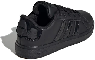 Shop 兒童 adidas 星球大戰 Grand Court 2.0 K 舒適 防滑 低幫 兒童板鞋 黑色
