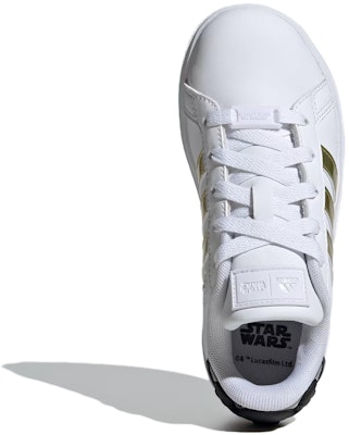 (Youth) Star Wars x adidas Grand Court 2.0 K 'Darth Vader and Storm Troopers - Gold' IH8034 Purchase (Youth) Star Wars x adidas Grand Court 2.0 K 'Darth Vader and Storm Troopers - Gold' IH8034