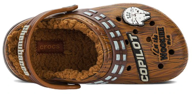 (JR) Star Wars x Crocs Classic Lined Clog 'Chewbacca' Sepatu Sandal Berbulu 208814-206 Shop (JR) Star Wars x Crocs Classic Lined Clog 'Chewbacca' Sepatu Sandal Berbulu 208814-206