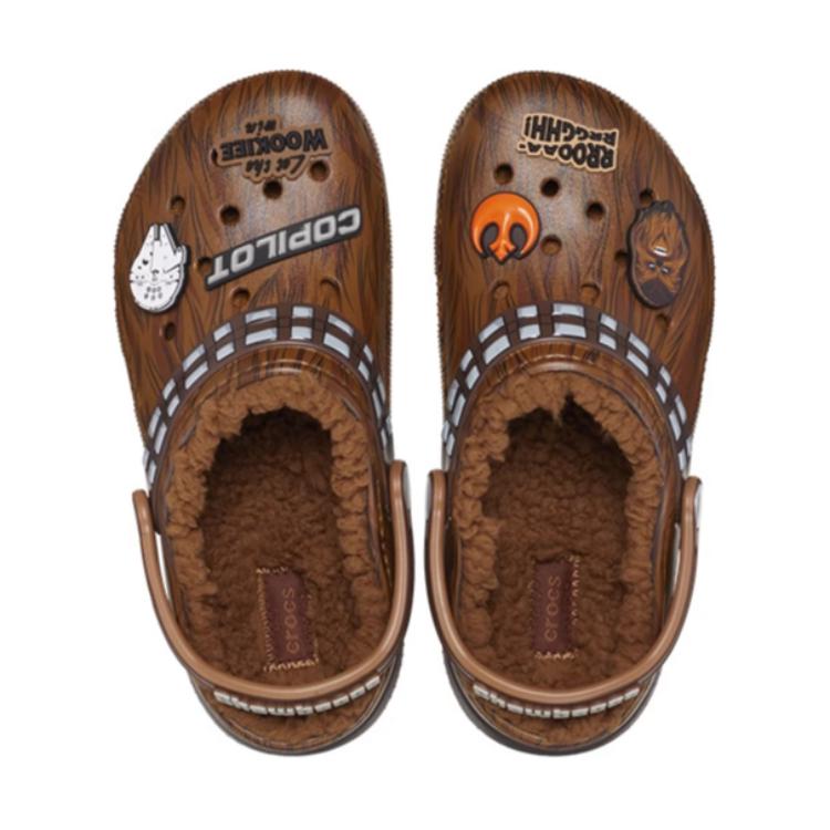 Purchase (JR) Star Wars x Crocs Classic Lined Clog 'Chewbacca' Sepatu Sandal Berbulu 208814-206
