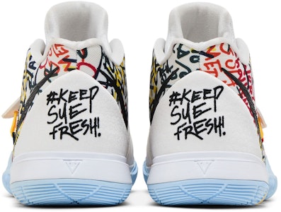 (JR) Sue Bird x Nike Kyrie 5 'Keep Sue Fresh' Kasut CW4403-100 Details for (JR) Sue Bird x Nike Kyrie 5 'Keep Sue Fresh' Kasut CW4403-100