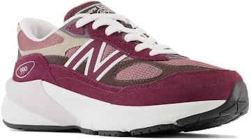 兒童 New Balance NB 990 V6 圓頭繫帶 減震耐磨 兒童休閒鞋 紅黑色 Order 兒童 New Balance NB 990 V6 圓頭繫帶 減震耐磨 兒童休閒鞋 紅黑色