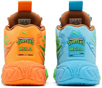 (JR) 彪马 LaMelo Ball MB.04 忍者神龟 莱昂纳多 & 米开朗基罗 311313-01 Details for (JR) 彪马 LaMelo Ball MB.04 忍者神龟 莱昂纳多 & 米开朗基罗 311313-01