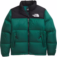 (Youth) The North Face 1996 Retro Nuptse Jacket Green Colorblock Youth Long Sleeve Jacket NF0A8A4C-NL1 (Youth) The North Face 1996 Retro Nuptse Jacket Green Colorblock Youth Long Sleeve Jacket NF0A8A4C-NL1