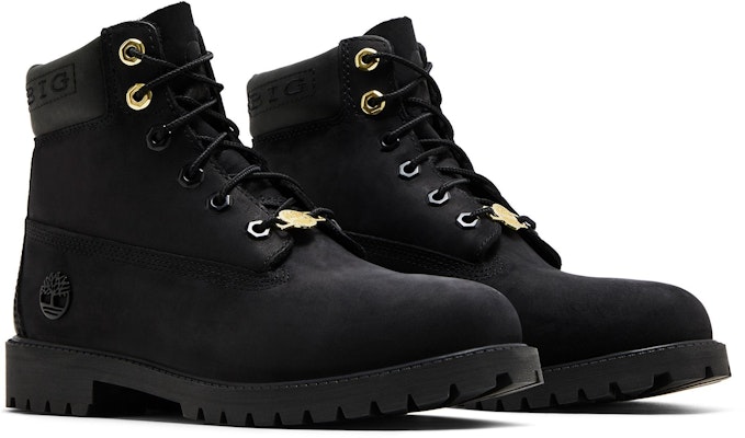(Youth) The Notorious B.I.G. x Timberland 6 Inch Premium Boot 'Christopher Wallace Collection - Black' TB0A6BET-ENJ Cheap (Youth) The Notorious B.I.G. x Timberland 6 Inch Premium Boot 'Christopher Wallace Collection - Black' TB0A6BET-ENJ