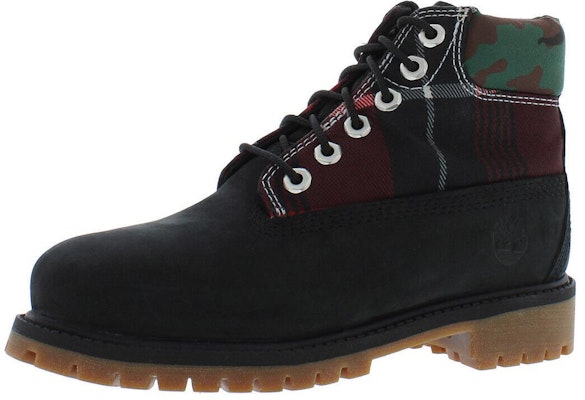(Youth) Timberland 6 Inch Premium Boot 'Black Plaid Camo' TB0A5S1A-001 Buy (Youth) Timberland 6 Inch Premium Boot 'Black Plaid Camo' TB0A5S1A-001