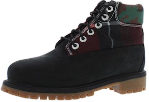 (Youth) Timberland 6 Inch Premium Boot 'Black Plaid Camo' TB0A5S1A-001 (Youth) Timberland 6 Inch Premium Boot 'Black Plaid Camo' TB0A5S1A-001