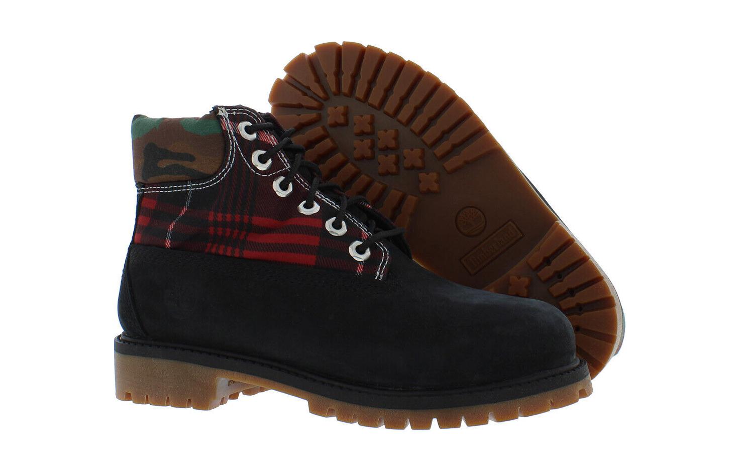 Shop (JR) Timberland 6 Inch Premium Boot 'Hitam Plaid Camo' TB0A5S1A-001