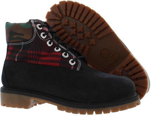 (Youth) Timberland 6 Inch Premium Boot 'Black Plaid Camo' TB0A5S1A-001 Shop (Youth) Timberland 6 Inch Premium Boot 'Black Plaid Camo' TB0A5S1A-001