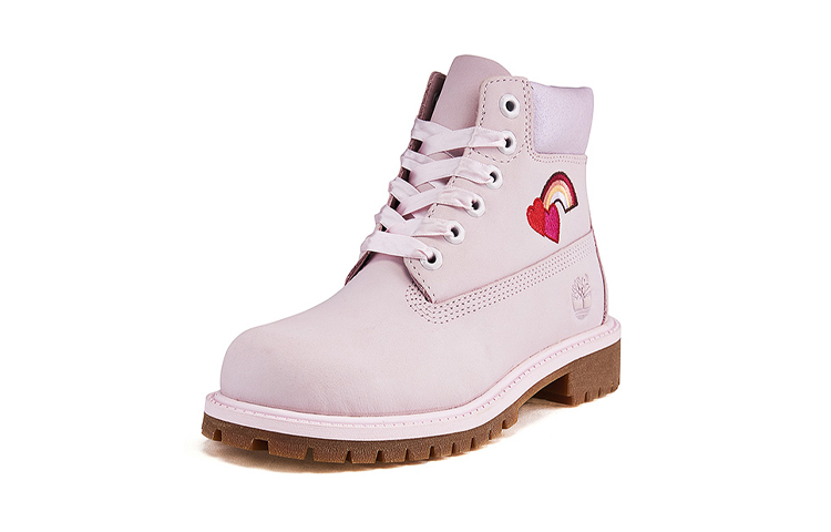 (Youth) Timberland 6 Inch PRM Boot 'Embroidered Heart Light Pink' 圖 3
