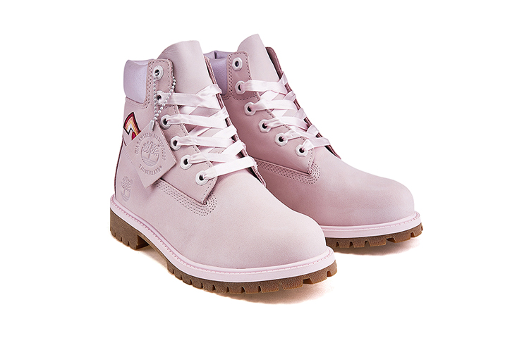 (Youth) Timberland 6 Inch PRM Boot 'Embroidered Heart Light Pink' 圖 4