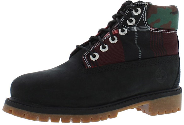 (Youth) Timberland 6 Inch Premium Boot Junior 'Black Plaid Camo' TB0A5S1X-001 Order (Youth) Timberland 6 Inch Premium Boot Junior 'Black Plaid Camo' TB0A5S1X-001