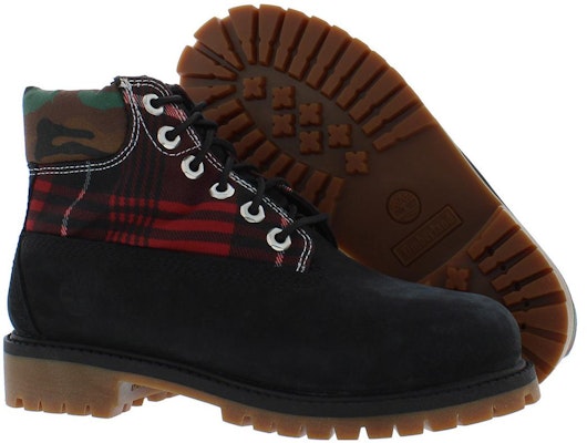(Youth) Timberland 6 Inch Premium Boot Junior 'Black Plaid Camo' TB0A5S1X-001 Shop (Youth) Timberland 6 Inch Premium Boot Junior 'Black Plaid Camo' TB0A5S1X-001