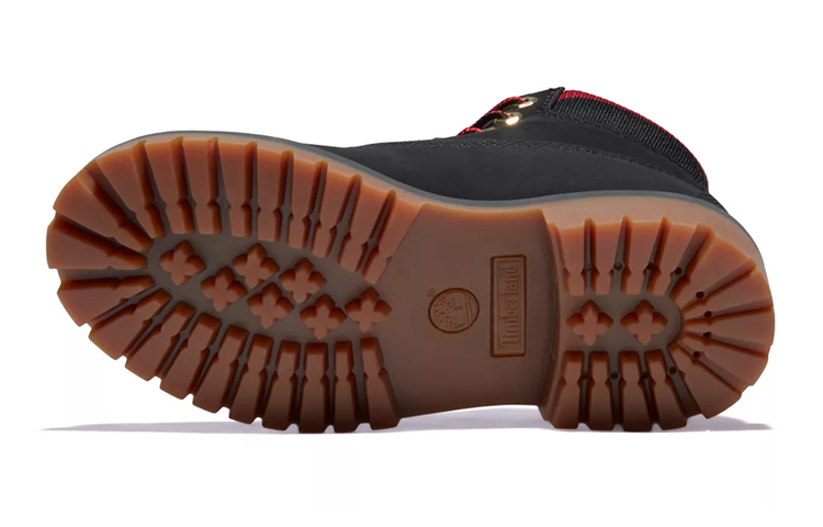Shop (JR) Timberland 6 Inch Premium Wasserdichte Stiefel ''Schwarz Rot'' A2FNV001