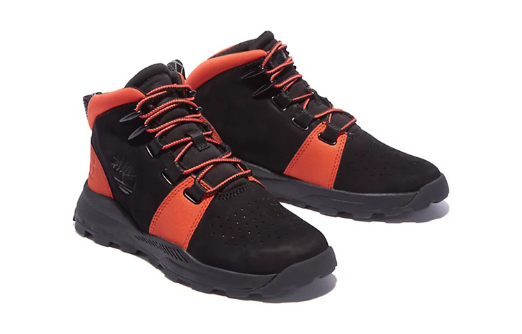Shop 大童 Timberland添伯蘭 Brooklyn 耐磨防滑運動鞋 黑橙