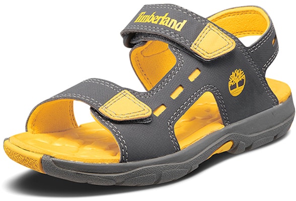 (Youth) Timberland Casual Sandals 'Grey Yellow' A1X4F Lookbook (Youth) Timberland Casual Sandals 'Grey Yellow' A1X4F