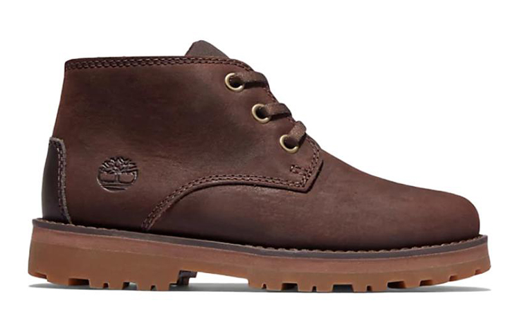 Order 大童 Timberland添柏嵐 Courma Kid Chukka 耐磨防滑戶外靴 深棕色
