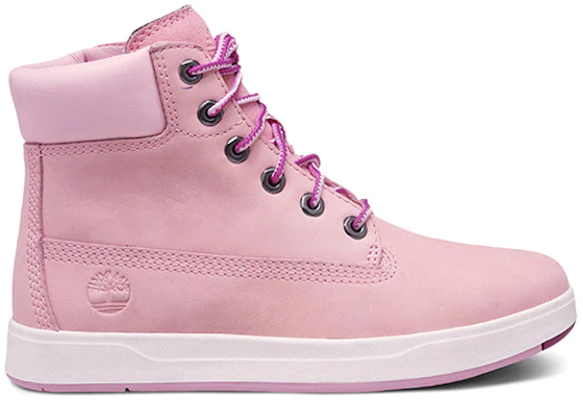 大童 Timberland 添柏岚 Davis Square 舒適潮流高幫休閒戶外靴 窄版 淺粉 Order 大童 Timberland 添柏岚 Davis Square 舒適潮流高幫休閒戶外靴 窄版 淺粉