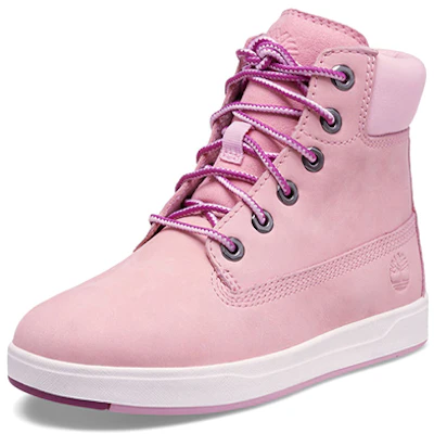 大童 Timberland 添柏岚 Davis Square 舒適潮流高幫休閒戶外靴 窄版 淺粉 Lookbook 大童 Timberland 添柏岚 Davis Square 舒適潮流高幫休閒戶外靴 窄版 淺粉