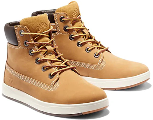 大童 Timberland添柏嵐 Davis Square 休閒 防滑耐磨 高筒 兒童板鞋 土黃色 Lookbook 大童 Timberland添柏嵐 Davis Square 休閒 防滑耐磨 高筒 兒童板鞋 土黃色
