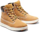 Lookbook 大童 Timberland添柏嵐 Davis Square 休閒 防滑耐磨 高筒 兒童板鞋 土黃色