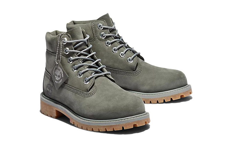 Lookbook (JR) Timberland Kasut But Luar Mid-Top 'Kelabu Gelap' A1VD7P20
