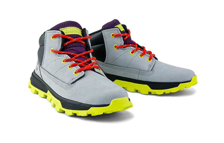 Shop (JR) Timberland Scarpe da Corsa Mid-Top ''Grigio Nero'' A26J7