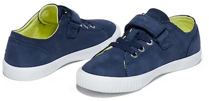 Shop 大童 Timberland添柏瀾 Newport Bay 休閒 耐磨輕便 低筒 兒童板鞋 海藍色