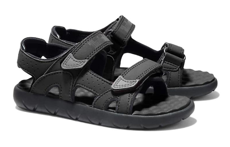 Lookbook (Youth) Timberland Perkins Row 'Black Sport Sandal' A1QY2001