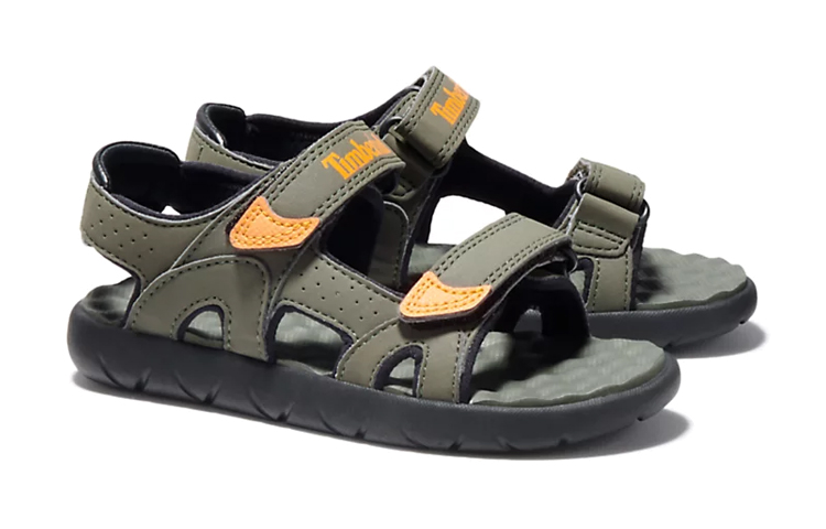 Shop (Youth) Timberland Perkins Row 'Green Black Velcro' TB0A23SYA58