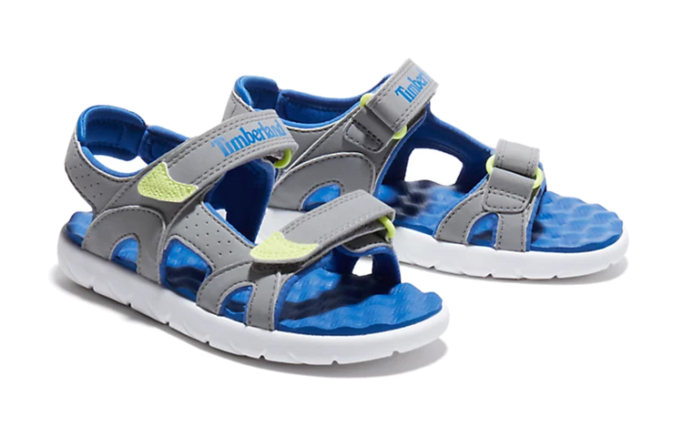 Lookbook (Youth) Timberland Perkins Row 'Grey Blue Velcro' A2ATR