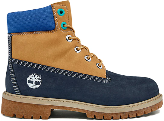 (JR) Timberland Premium 6 Inch Wasserdichte Stiefel ''Weizen Blau Marine'' A2F3U Order (JR) Timberland Premium 6 Inch Wasserdichte Stiefel ''Weizen Blau Marine'' A2F3U