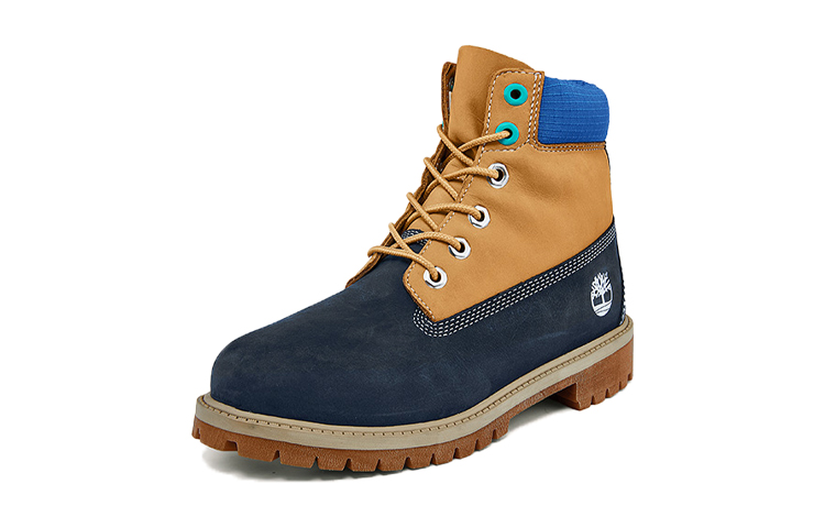 Lookbook (JR) Timberland Premium 6 Inch Wasserdichte Stiefel ''Weizen Blau Marine'' A2F3U