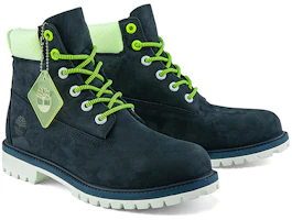 Shop 大童 Timberland添柏瀾 Premium 舒適休閒防水高筒馬丁靴 青少年 海軍藍
