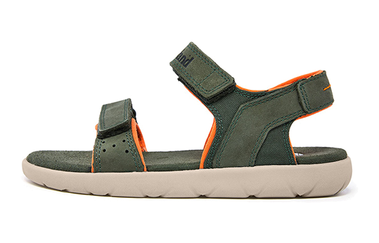 (Youth) Timberland Sandal 'Dark Green Velcro' A2C89