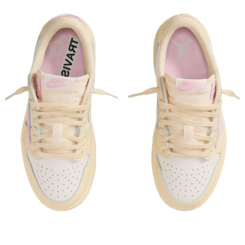 Lookbook (Preschool) Travis Scott x Air Jordan Air 1 Low OG SP 'Shy Pink' IQ7605-100