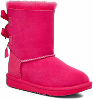 Lookbook 大童 UGG Bailey 羊皮 圓頭加絨厚底 短筒 雪地靴 玫瑰紅色
