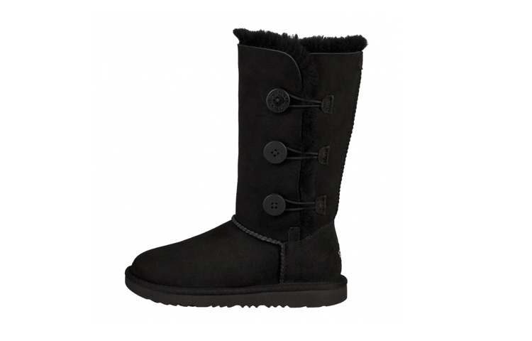(Youth) UGG Bailey Button 2 'Black' 1017405K-BLK